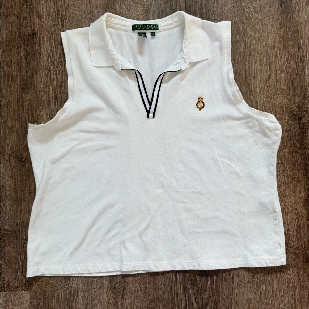 Vintage Lauren Ralph Lauren White Active Tanktop